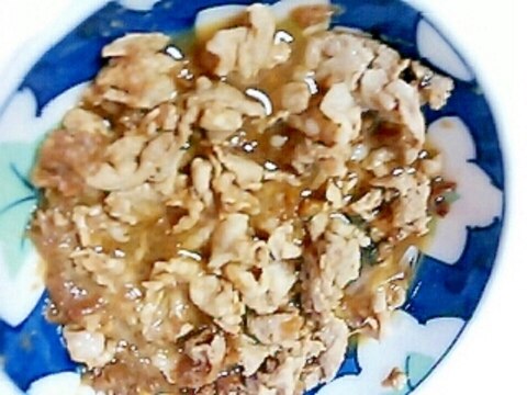 レンジで簡単♪豚肉の梅干し和え